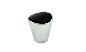 handle-camden-polished-chrome-black-cone-knob Camden Polished Chrome & Black Cone Knob