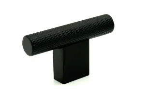 handle-hackney-matt-black-knurled-t-bar-knob Hackney Matt Black Knurled T-Bar Knob