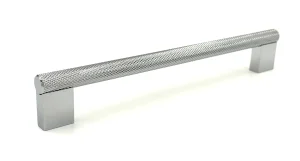 handle-portobello-polished-chrome-knurled-bar-handle-192mm Portobello Polished Chrome Knurled Bar Handle (192mm)