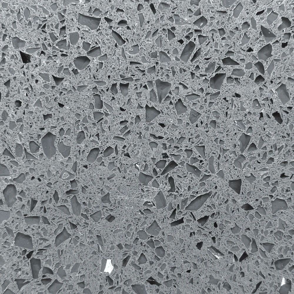 Grigio Argento quartz surface stone sample