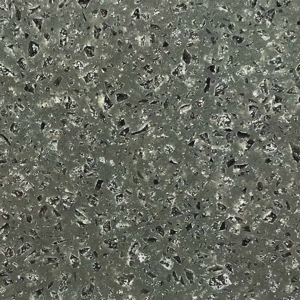 Plantino Glitter quartz surface stone sample