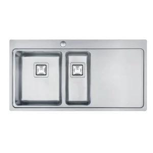 sink-leo-1-5-bowl-stainless-steel-kitchen-sink Leo 1.5 Bowl Stainless Steel Kitchen Sink