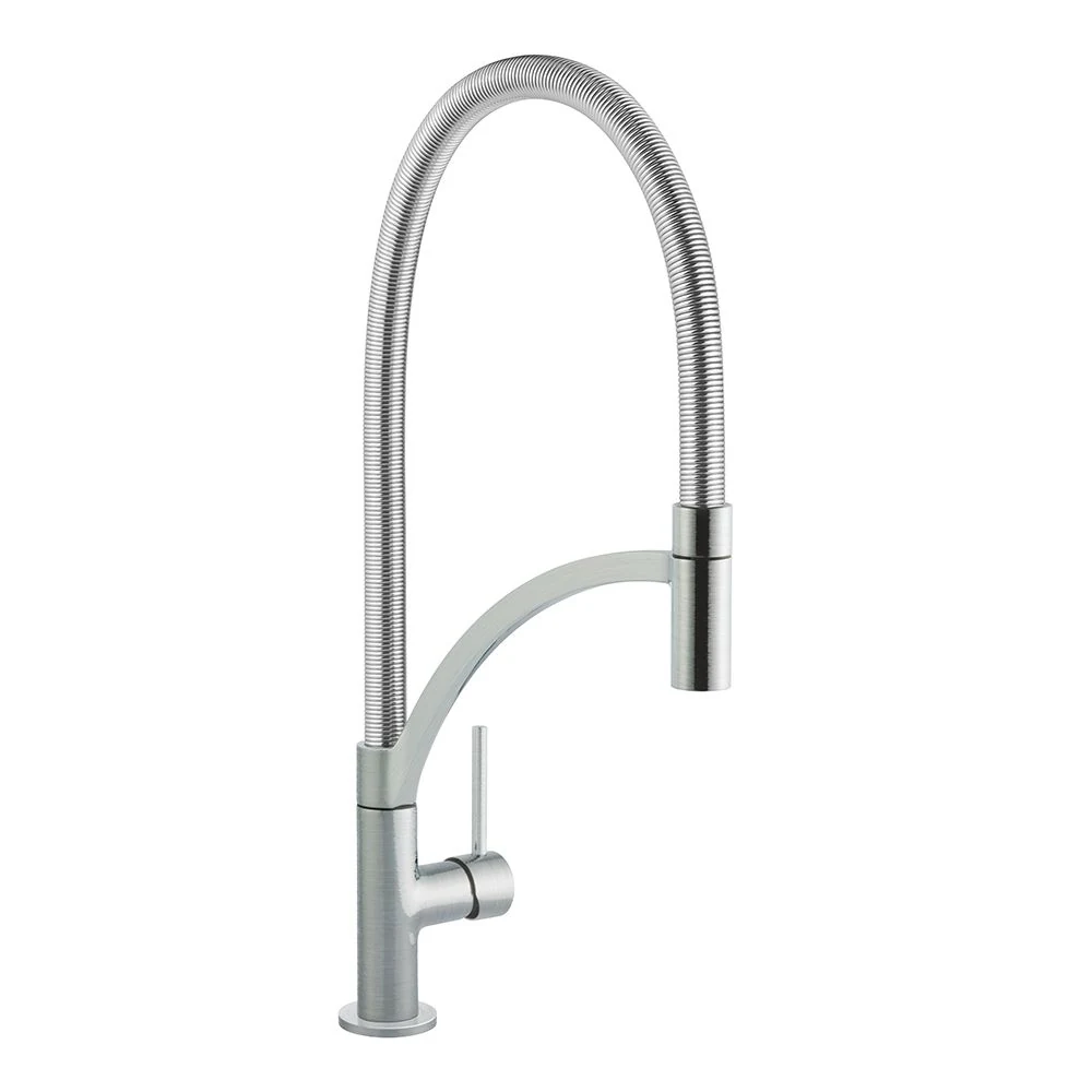 Parini Brushed Steel Tap (Pullout)
